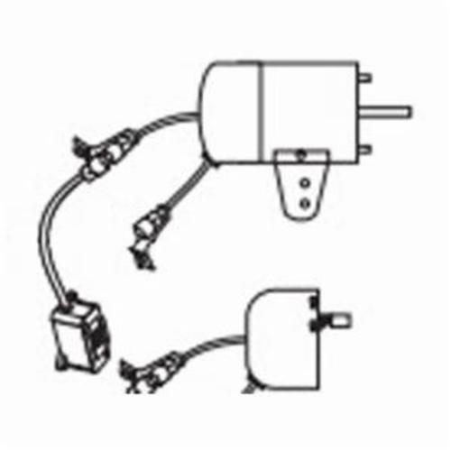 Airmaster&reg; 12005 1-Phase Ball Bearing Motor With 18 ft Cord and Plug and 2-Speed Drop Cord Switch, 115 V AC, 1/3 hp, 1/2 in Dia, Import