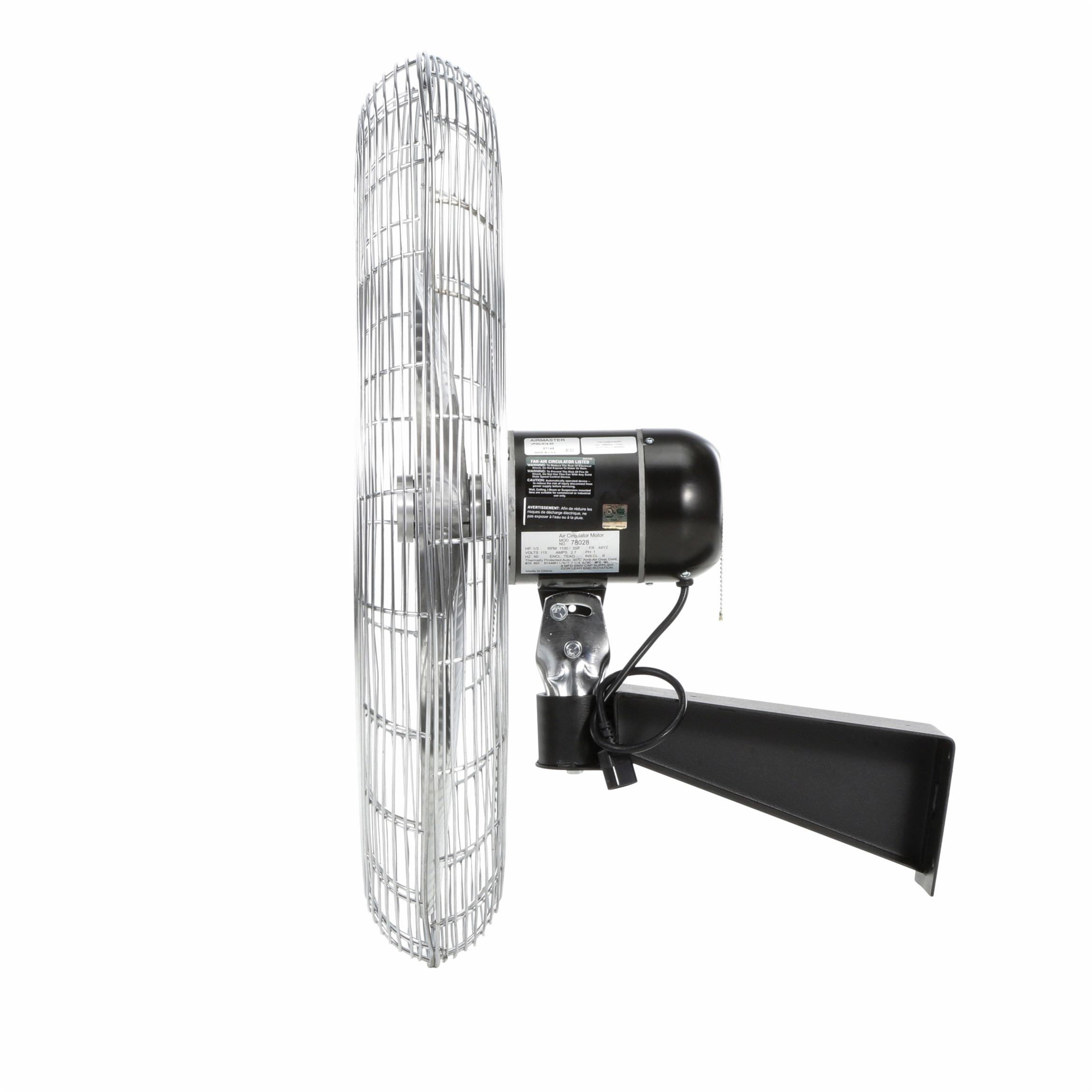 Airmaster&reg; 37144 Heavy Duty Industrial Non-Oscillating Unit Pack Air Circulator, 24 in Blade, 5588/4556/3325 cfm Flow Rate, 115 V AC, 2.5 A