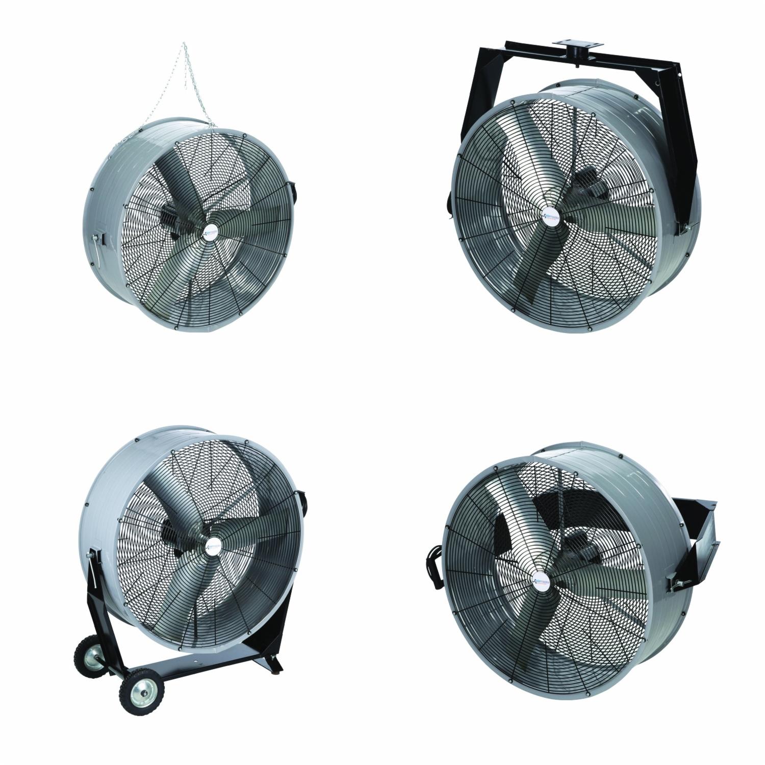 Airmaster&reg; 60002 Mancooler&reg; Portable Fan, 42 in Blade, 17100/9558 cfm Flow Rate, 115 V AC