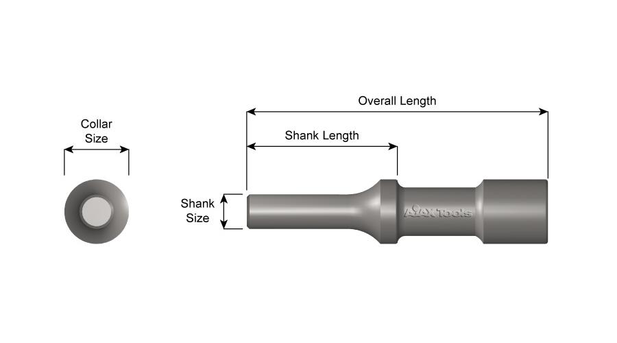 Ajax 1621 Rivet, Alloy Steel, 1/4 in Dia Rivet, 3-1/2 in L, Brazier Head