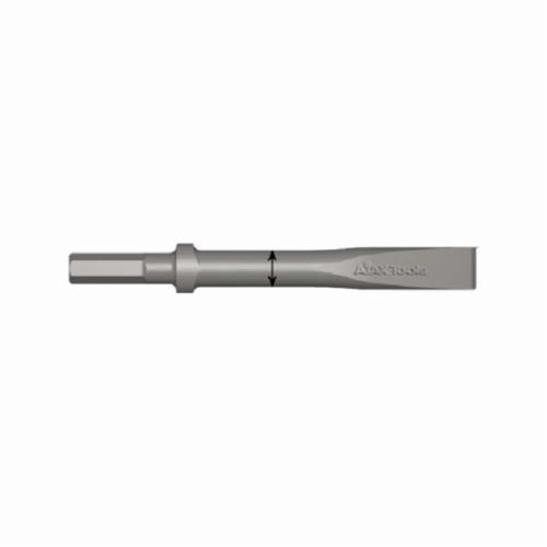 Ajax 304 Chisel, Oval Collar, 1 in Flat Alloy/Carbon Steel Tip, 9 in OAL, 1 in W Blade