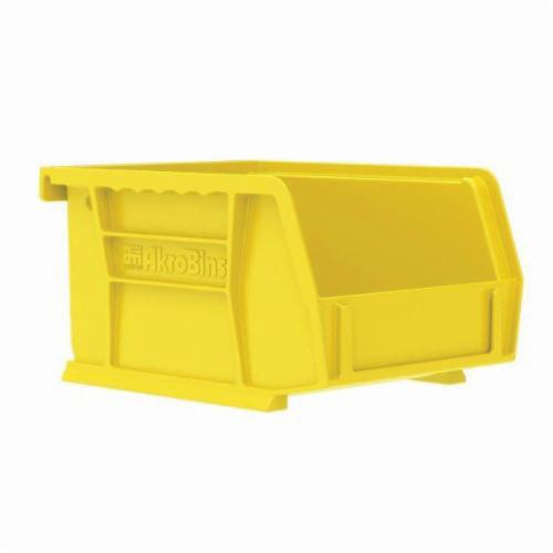 Akro-Mils&reg; 30220YELLO Hang and Stack Bin, 7-3/8 in L x 4-1/8 in W x 3 in H, Yellow