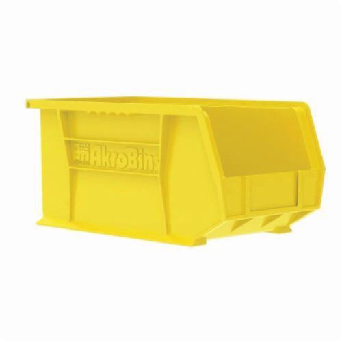 Akro-Mils&reg; 30240YELLO Hang and Stack Bin, 14-3/4 in L x 8-1/4 in W x 7 in H, Yellow