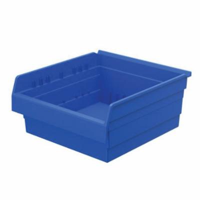 Akro-Mils® 36442BLUE Indicator Bin, 11-5/8 in L x 4-1/8 in W x 4 in H, 127 cu-in, Blue/Orange