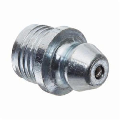 Alemite® 1607-B Straight Thread Forming Grease Fitting Zerk, 1/8 in PTF SAE Special Short Thread, 1-1/4 in OAL, 25/32 in L Shank, Steel, Trivalent Zinc Plated