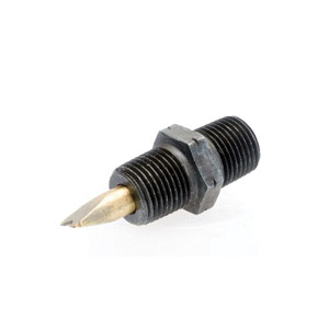 Alemite® 1610-BL Straight Thread Fitting, 1/8 in PTF Thread, 11/16 in OAL, 19/64 in L Shank, Trivalent Zinc Plated