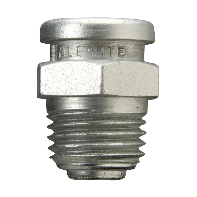 Alemite&reg; A1184 Button Head Fitting, 1/8 in PTF Thread, 3/4 in OAL, 11/32 in L Shank, Trivalent Zinc Plated