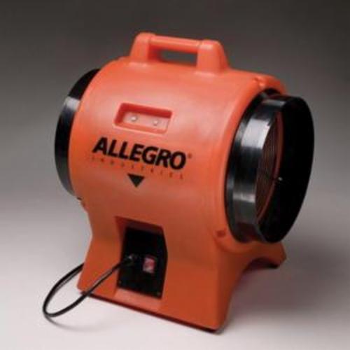 product Allegro® 9506-25 Axial Blower With Canister, 25 ft Ducting and Alligator Clips, 12 VDC, 8 in Dia Duct, 1150 cfm Max Flow in Free Air