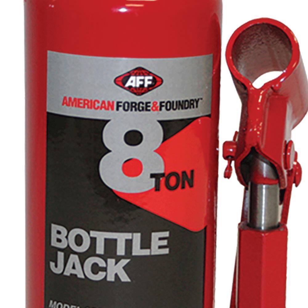 AFF&reg; 3508 Heavy Duty Manual Bottle Jack With Machine Hardened Steel Saddles, Centered Pumps and Rams, 8 ton Lifting, 7-3/4 in H Min Lifting, 15-1/2 in H Max Lifting, 4-3/4 x 5 in Base