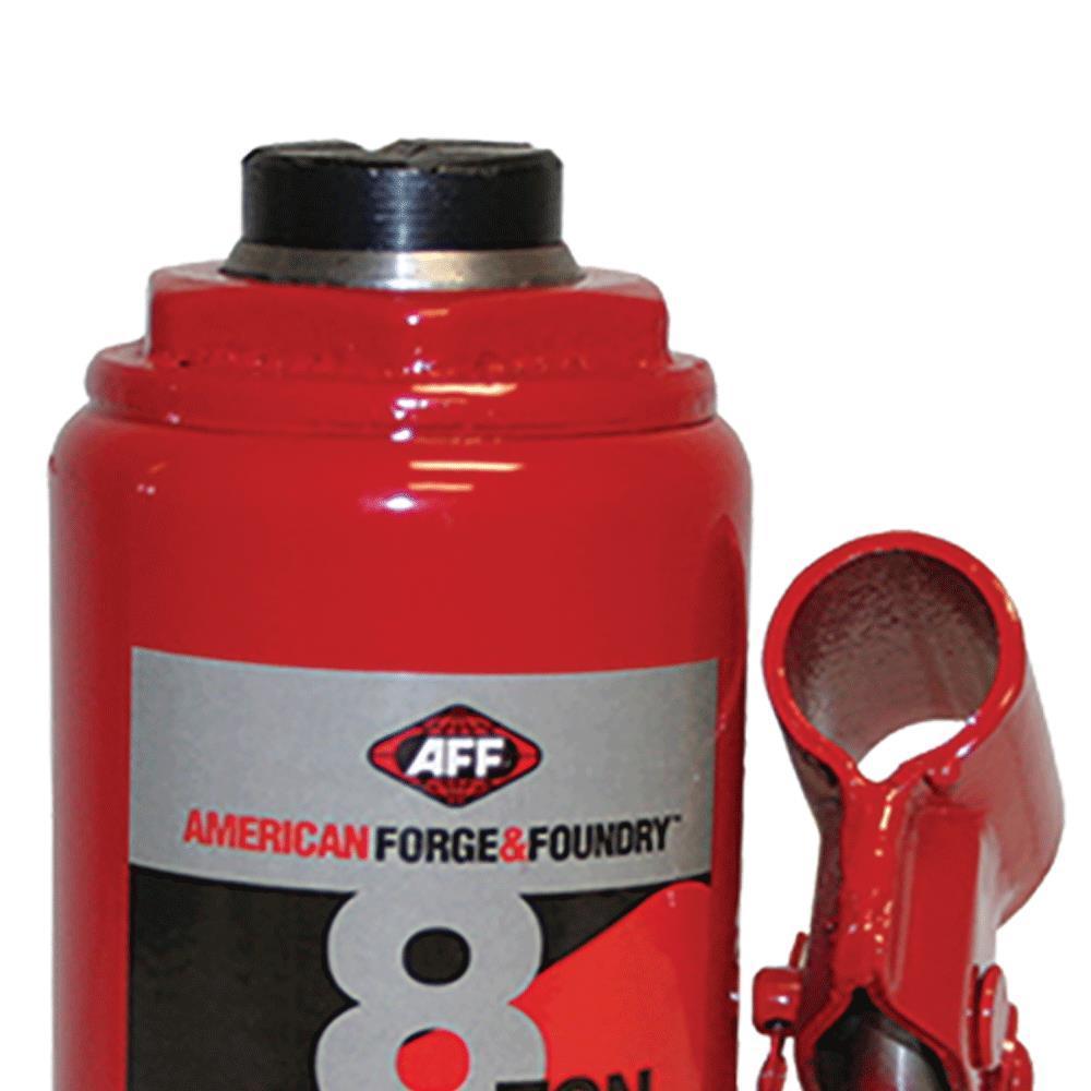 AFF&reg; 3508 Heavy Duty Manual Bottle Jack With Machine Hardened Steel Saddles, Centered Pumps and Rams, 8 ton Lifting, 7-3/4 in H Min Lifting, 15-1/2 in H Max Lifting, 4-3/4 x 5 in Base