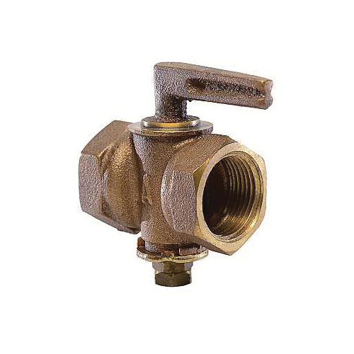 American Valve&reg; 540 88C Gas Cock With Check, 1/4 in Nominal, FNPT End Style, Bronze Body, Lever Handle Actuator, Import