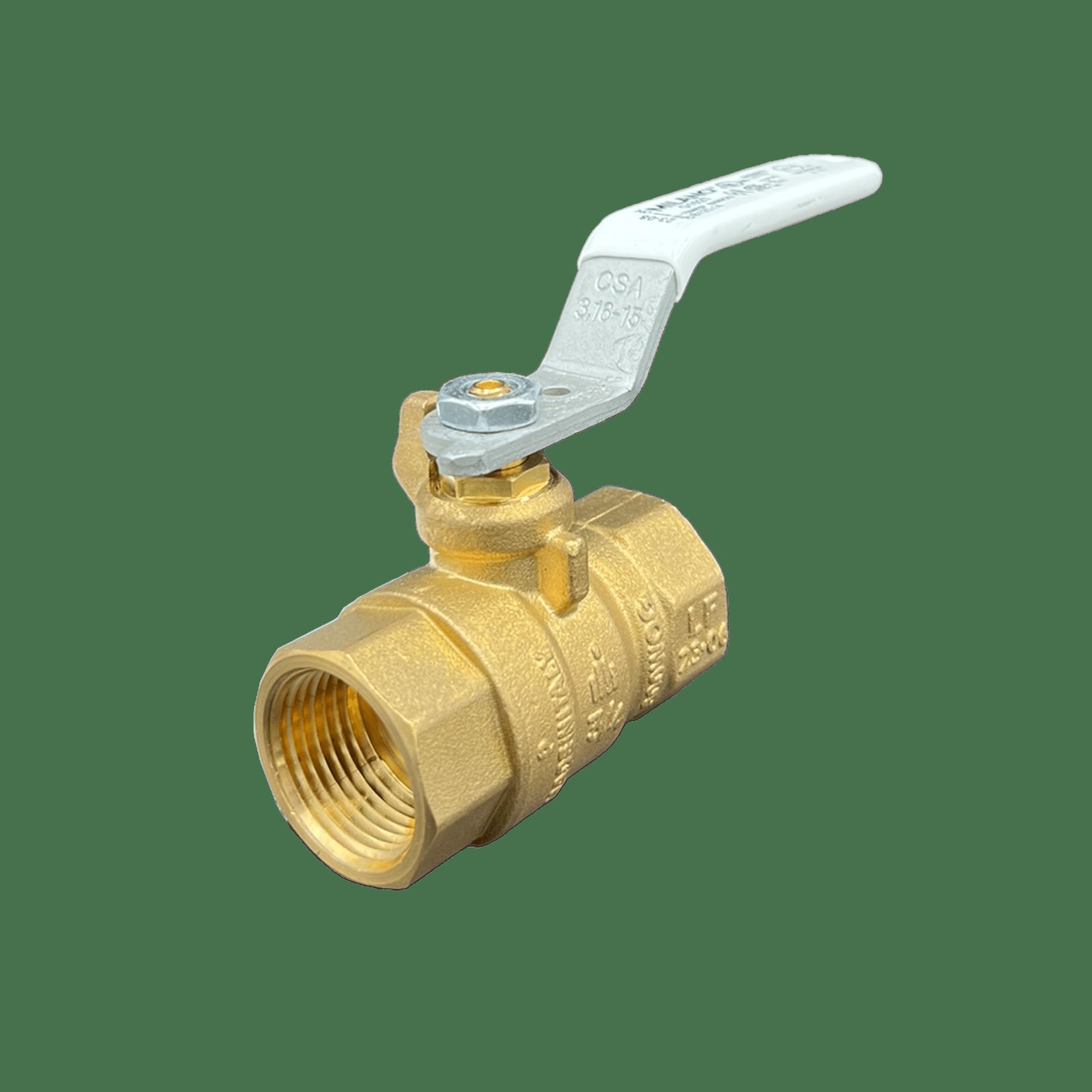 American Valve&reg; G102T 1 1/4 MILANO&reg; Ball Valve, 1-1/4 in Nominal, FNPT End Style, Forged DZR Brass Body, Full Port, PTFE Softgoods, Import