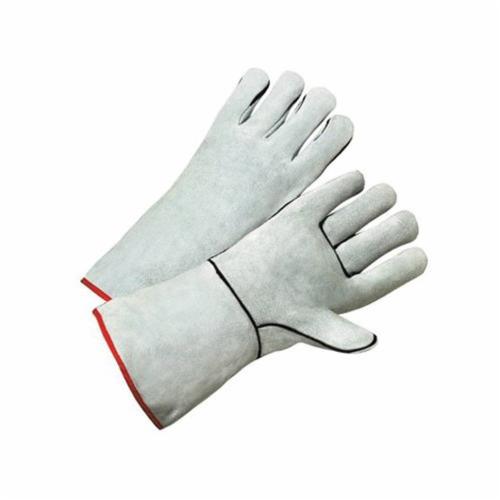 Anchor® 100GC Welding Gloves, L, Split Cowhide Leather, Russet, Full Sock Lining, 14 in L