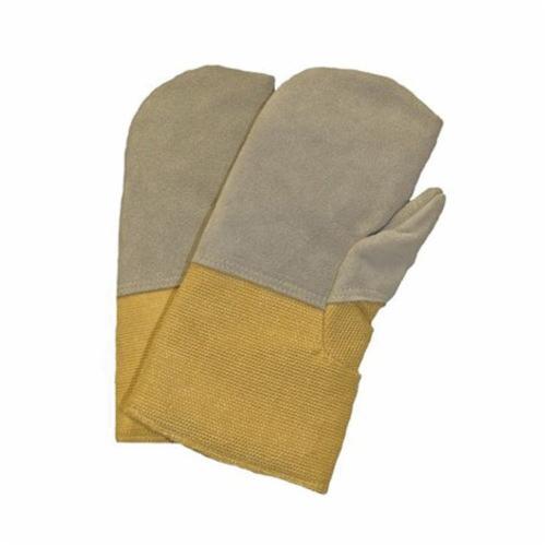 PIP® Kut-Gard® 43-502S Double Layer Hot Mill Gloves, S, Cotton, Red/White, Unlined Lining, Slip-On/Open Cuff, Nitrile Coating, 10 in L