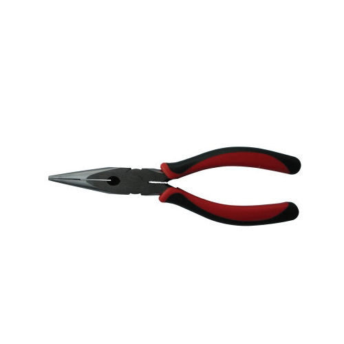 Anchor® 10-206 Solid Joint Long Nose Plier, Broached Drop Forged Steel Jaw, 6 in OAL