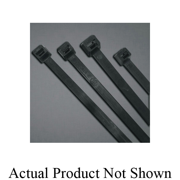 Anchor® 15120UVB UV-Stabilized Cable Tie, 15 in L x 0.298 in W x 0.069 in THK, Nylon 6.6, Black