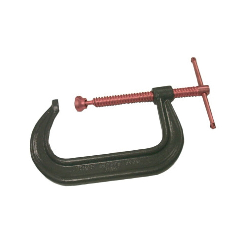 Wilton&reg; WL9-41421 140 Series Light Duty Standard Depth Throat C-Clamp, 1-1/8 in D Throat, 0 to 2 in Clamping, 0 to 2 in Jaw Opening, 5/16 in Screw