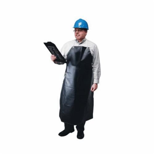 product Ansell 56-400-35X45 Lightweight Bib Apron, Neoprene, 45 in L x 35 in W, Tie Closure, Resists: Chemical