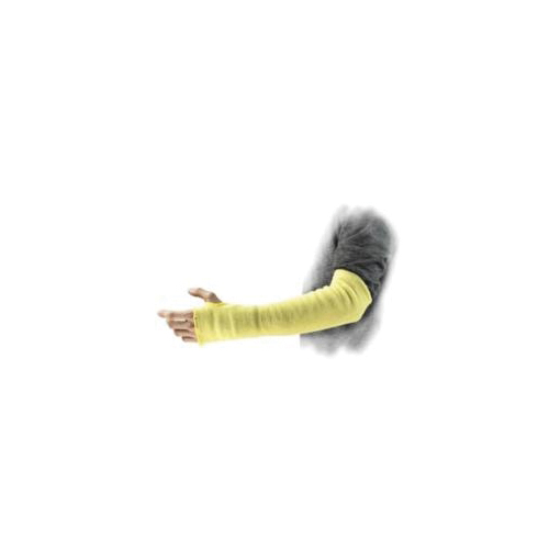 product PIP® Kut Gard® 10-KS24TO 10-KSTO Cut-Resistant Sleeves With Thumb Hole, 3 in, 24 in L x 2 ply THK, Kevlar®, Yellow