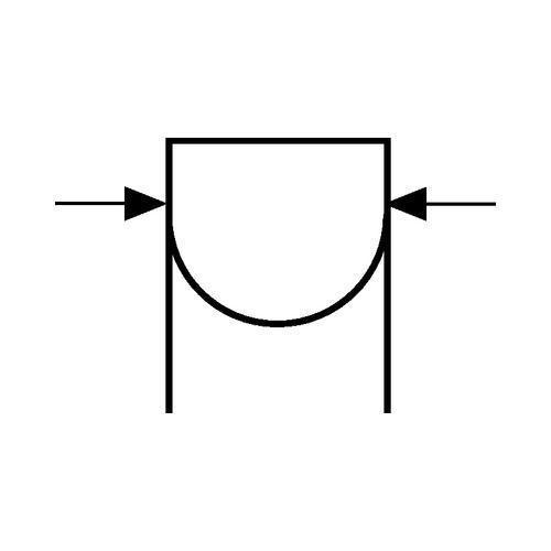 Apex&reg; 103-3X Screwdriver Bit, 6F-7R Slotted Point, 1.5 in OAL