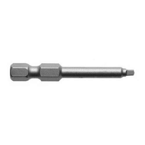 Apex&reg; 1950-1X Turned Body Power Drive Bit, #1 Square Point, 1-15/16 in OAL, Steel