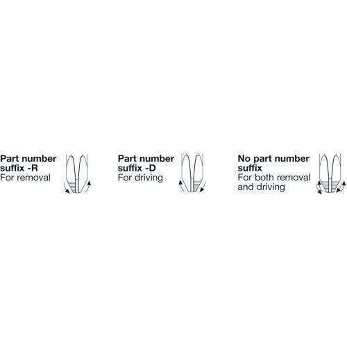 Apex&reg; 446-2-ACR2-DX Insert Screwdriver Bit, #2 Phillips&reg; ACR&reg; Point, 1 in OAL