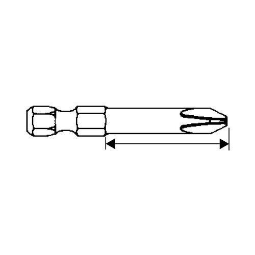 Apex&reg; 492-B-PZDX Screwdriver Bit, #2 POZIDRIV&reg; Point, 3.5 in OAL