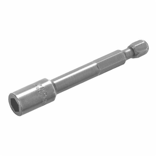 Apex&reg; MDB-08 Magnetic Power Drive Nutsetter, 1/4 in Hex Point, Hex Shank, 2-9/16 in OAL, Steel