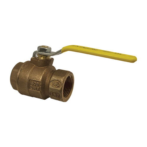 Apollo™ 77C10501A 77C-A 2-Piece Ball Valve, 1 in Nominal, FNPT End Style, Bronze Body, Full Port, RPTFE Softgoods, Domestic