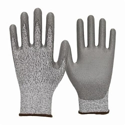 Armor Guys 02-013-XS OKEATEX&reg; 02-013 Unisex Cut-Resistant Gloves, XS, Basetek&reg;/Polyurethane, Knit Wrist Cuff, Resists: Abrasion, Cut, Puncture and Tear, ANSI Cut-Resistance Level: A3, Right Hand