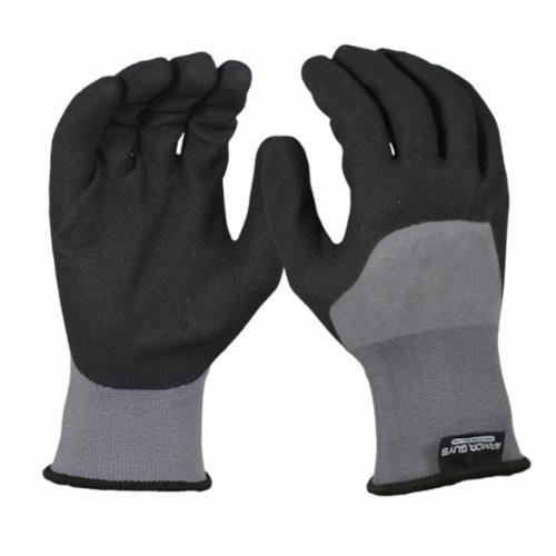 Armor Guys 04-002-XL Extraflex 04-002 General Purpose Gloves, Grip Style, XL, HCT&trade; Microfoam Nitrile Palm, Black/Gray, Knit Wrist Cuff, Resists: Abrasion, Cut, Puncture and Tear, 15 ga Nylon Lining