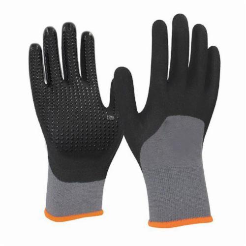 Armor Guys 04-005-S Extraflex 04-005 General Purpose Gloves, Grip Style, S, HCT&trade; Microfoam Nitrile Palm, Black/Gray, Knit Wrist Cuff, Resists: Abrasion, Cut, Puncture and Tear, 15 ga Nylon Lining