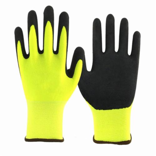 Armor Guys 04-024-M Extraflex 04-024 General Purpose Gloves, HCT&trade; Microfoam Latex Palm, Black/Yellow, Knit Wrist Cuff, Resists: Abrasion, Cut, Puncture and Tear, Nylon Lining