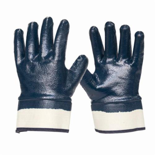 Armor Guys 06-005-L Duty 06-005 General Purpose Gloves, L, Nitrile Palm, Blue/White, Safety Cuff, Resists: Abrasion, Cut, Puncture and Tear, Interlock Lining