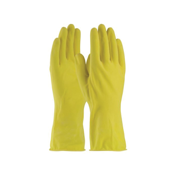 Assurance® 48-L300K/XXL Heavy Duty Chemical-Resistant Gloves, 2XL, Ambidextrous Hand, Cotton/Natural Rubber Latex, Black, Flock Lining, 13 in L, Resists: Abrasion, Acid, Alcohol, Alkaline, Caustic, Grease, Ketone, Liquid, Salt and Tear, Unsupported Support