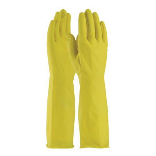 Assurance&reg; 48-L300K/XXL Heavy Duty Chemical-Resistant Gloves, 2XL, Ambidextrous Hand, Cotton/Natural Rubber Latex, Black, Flock Lining, 13 in L, Resists: Abrasion, Acid, Alcohol, Alkaline, Caustic, Grease, Ketone, Liquid, Salt and Tear, Unsupported Support