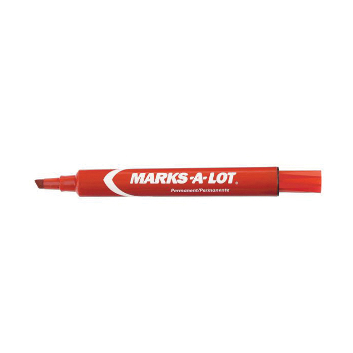 Avery® Marks-A-Lot® 08888 Desk Style Permanent Marker, Black Ink, 4.7625 mm Chisel Tip, Large Barrel