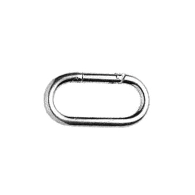 BARON 2440-3/8 Spring Hook, 3/8 in, Steel, Zinc Plated