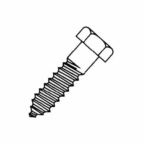 BBI 00110-2630-401 110 Lag Screw, 3/8 in, 3 in OAL, Grade 2 Carbon Steel, Zinc Blue