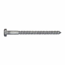 BBI 486106 Lag Screw, 1/4 in, 1 in OAL, Low Carbon Steel, Zinc Blue