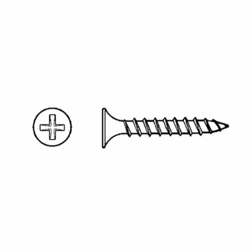 BBI 00790-0612-420 790 Drywall Screw, #6-9, 3/4 in OAL, Bugle Head, Black/Plain, Phillips&reg; Drive