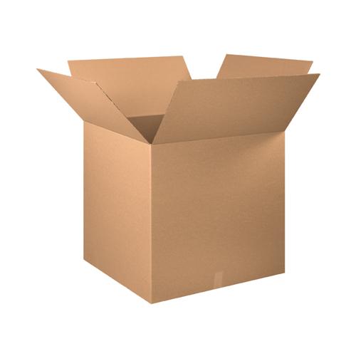 BOX Partners 303030 Corrugated Boxes, 30 in OAL x 30 in OAW x 30 in OAD, Kraft