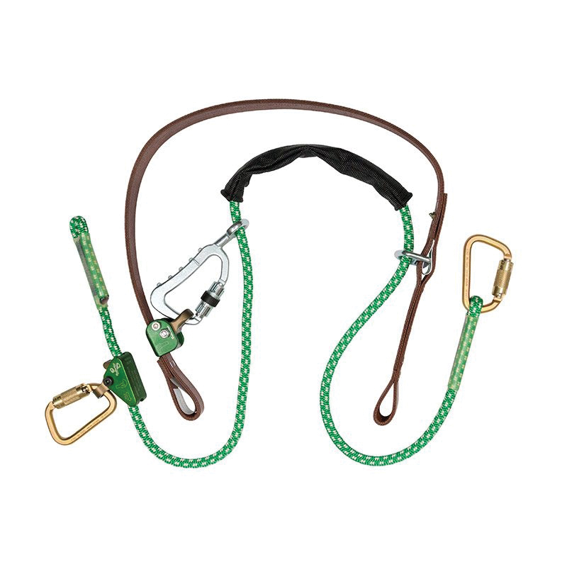 BUCK 488R SuperSqueeze&trade; Fall Protection Pole Strap With Rope Inner Strap, For Use With 50 in Dia 65 ft Class 1 Wood Distrbution Poles, Nylon, Brown/Green