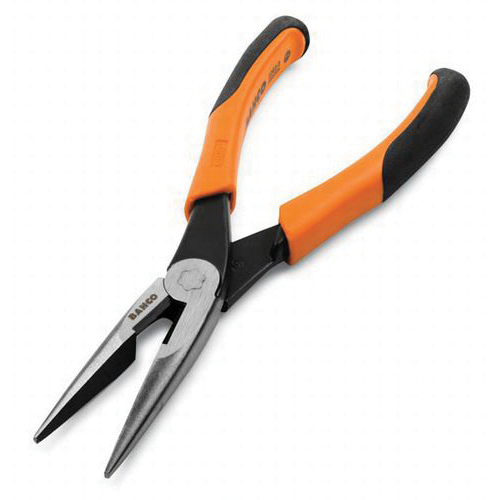 Crescent&reg; 10337CVNN Solid Joint Long Chain Nose Plier, Serrated Forged Alloy Steel Jaw, 2-21/32 in L x 3/4 in W Jaw, 7-1/2 in OAL