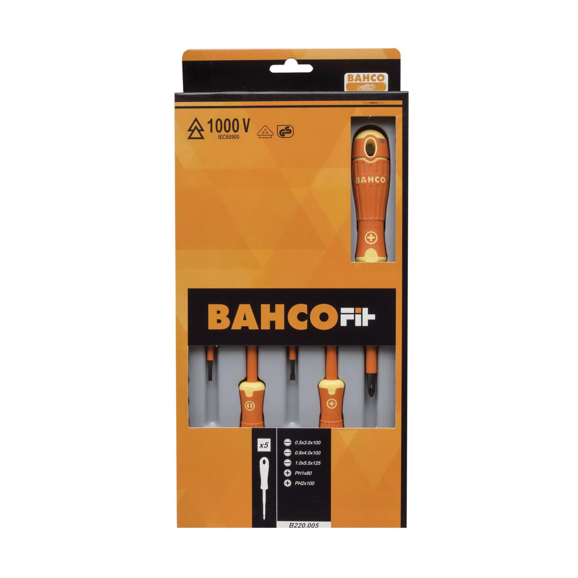 GearWrench&reg; 80051H Screwdriver Set, 12 Pieces, ASME, Alloy Steel, Black Oxide