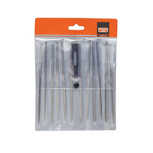 Bahco® BAH24701420 Unhandled Needle File Set, 6 Pieces, 140 mm L of Cut, Smooth Cut