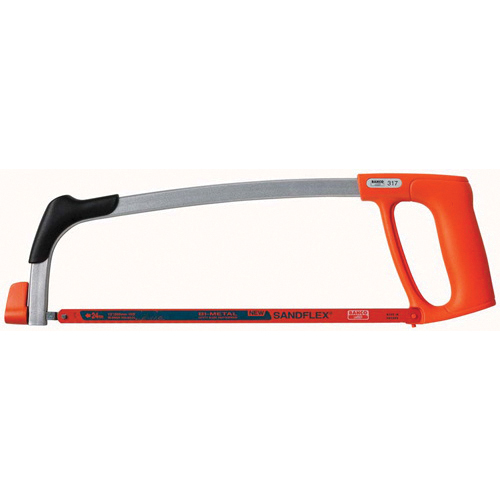 Bahco&reg; BAH325 Professional Ergo&reg; Professional Hacksaw Frame, 12 in L Blade Bi-Metal Blade, 55 deg, 120 mm D Throat