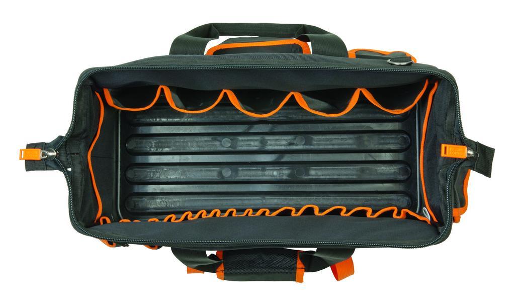 Klein&reg; 5163 1-Pocket Slotted Lineman's Knife Holder, Leather, Black