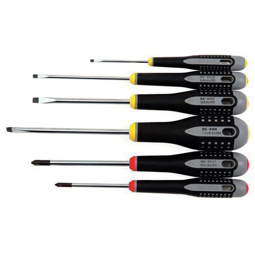 Stanley&reg; 100 PLUS&reg; 66-520 Combination Screwdriver Set, 18 Pieces, Alloy Steel Shank/Acetate Handle, Polished Chrome