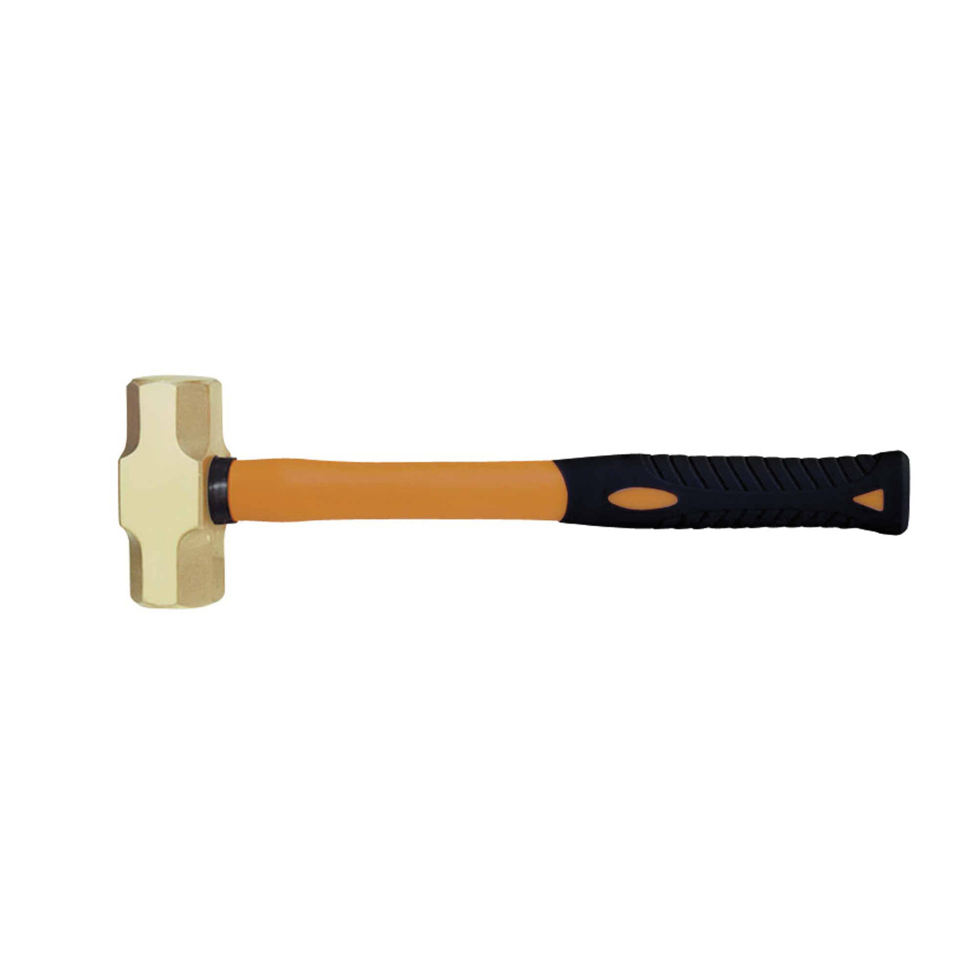 Nupla&reg; 30-025 Sledge Hammer, 12 in OAL, Brass Head, Fiberglass Handle